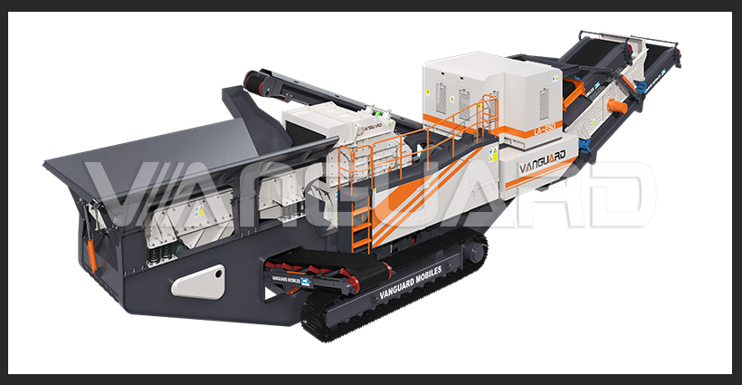 mobile stone crusher, Crawler Tipo Planta trituradora de impacto móvil, Vanguard Machinery
