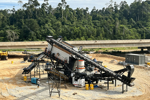 Planta de trituración y fabricación de arena de caliza 200 t/h en Malasia: línea móvil de cinco tamaños, caso real