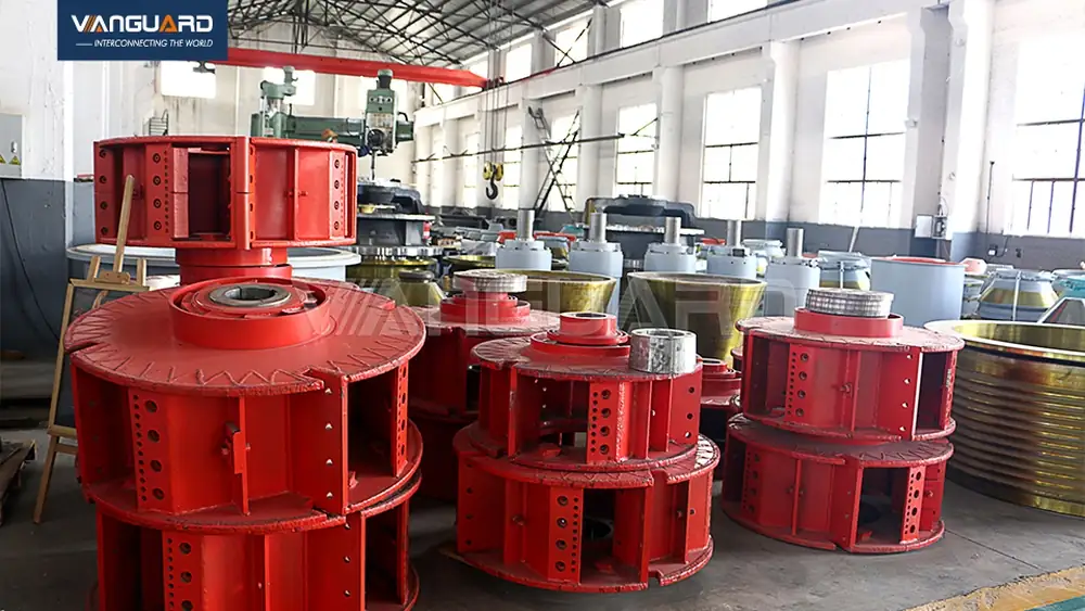 Revestimiento de cono y rotor VSI primer plano