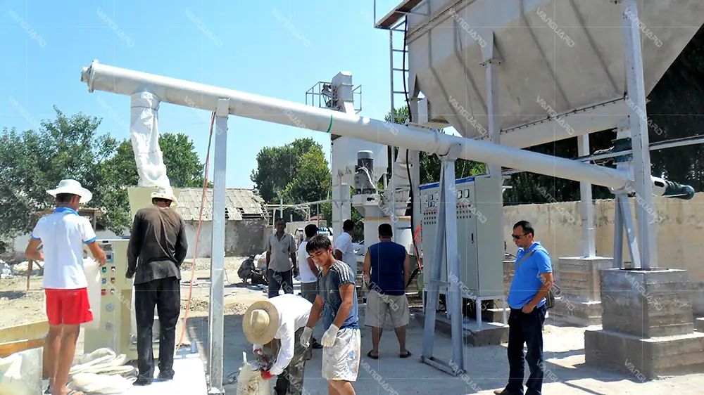 Planta de polvo ultrafino 1250 mallas en sitio