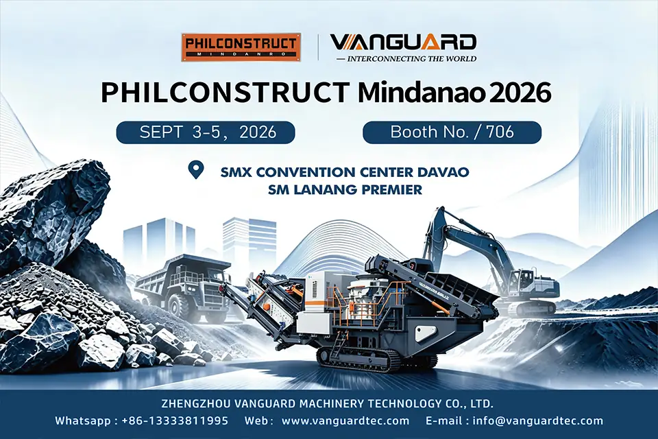 Triturar roca de alta dureza en árido de calidad: Vanguard Machinery lleva soluciones móviles de trituración de cono sobre orugas a PHILCONSTRUCT Mindanao 2026