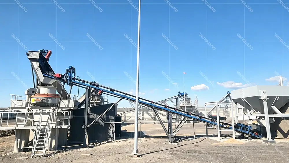 Planta de arena manufacturada de guijarros