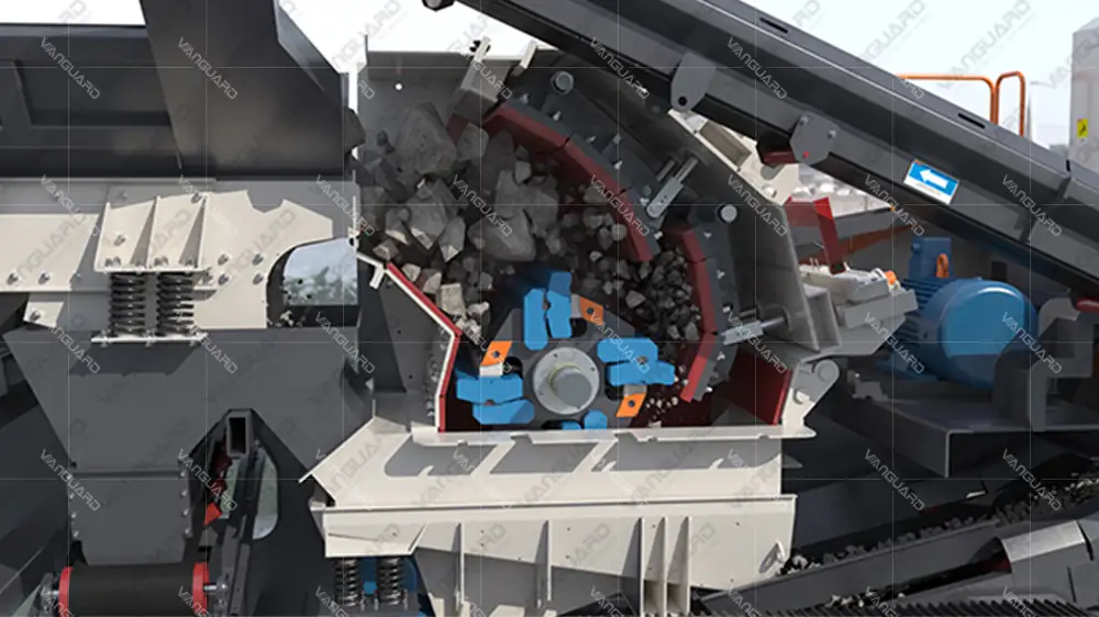 Rotor, barras y placas de impacto de la trituradora