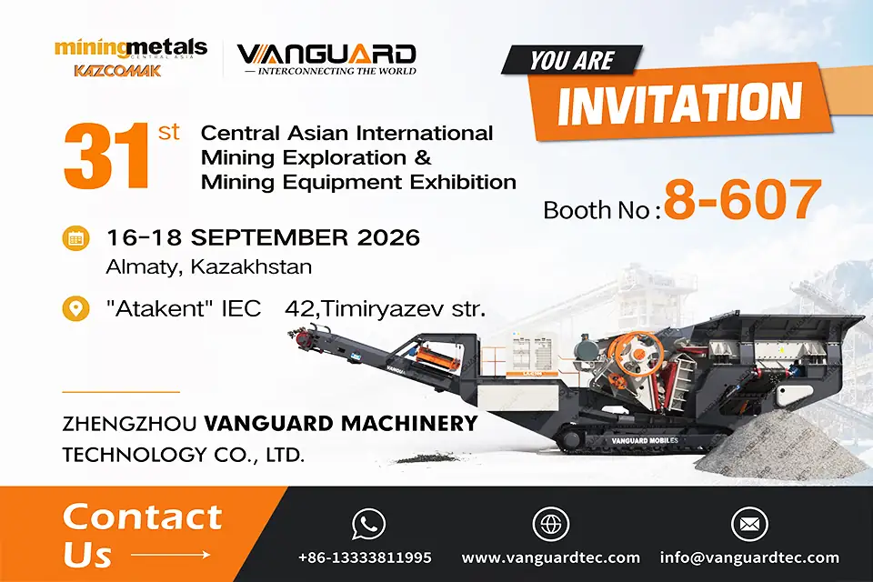 De Zhengzhou a Almaty: Vanguard Machinery participa en la 31ª Feria Minera KAZCOMAK de Kazajistán en Asia Central