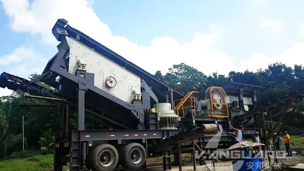 Planta modular móvil en sitio minero y de agregados