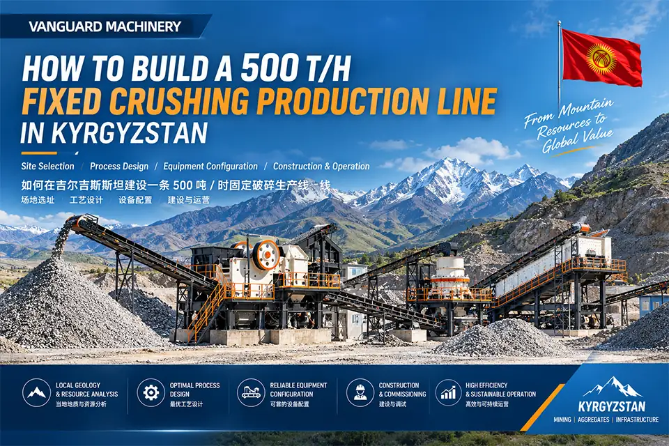 Como construir una linea de trituración fija de 500 TPH en Kirguistán: configuración, equipos y plan paso a paso