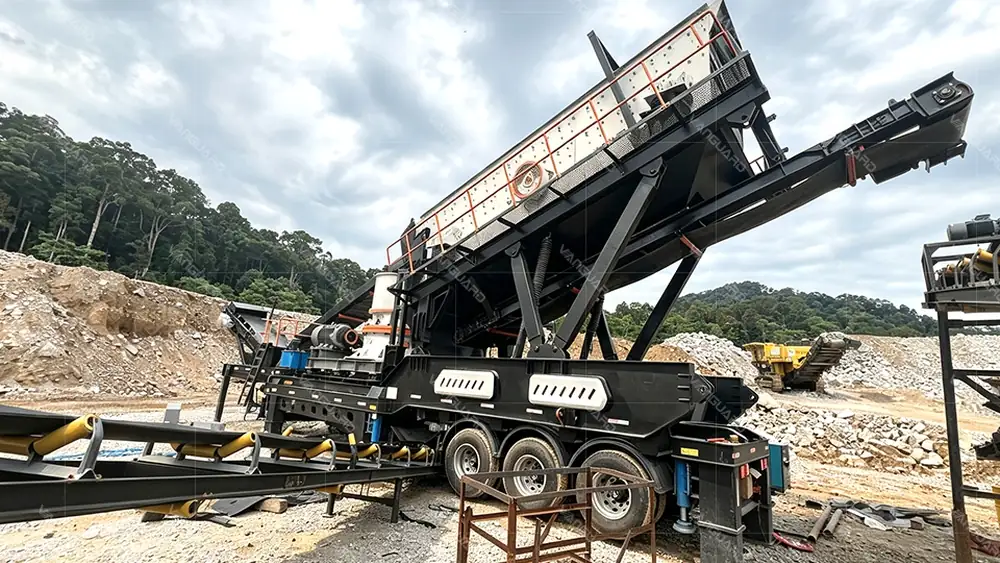 Cantera en México sitio de trituración